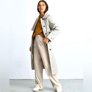Everlane NWT The Way High Drape High Rise Minimalist Beige Sandstone Pant 8S